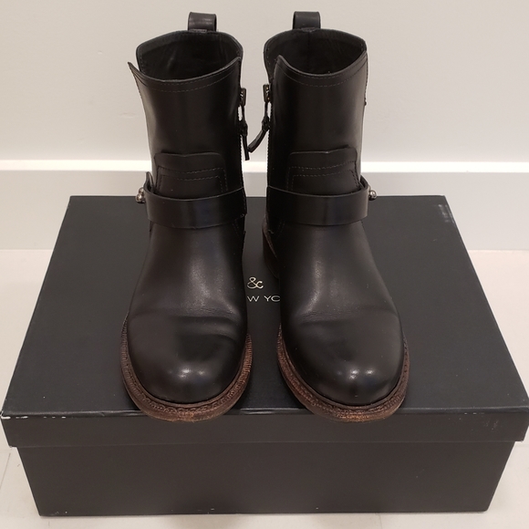 Rag & Bone Ashford New Moto Boots - Picture 1 of 15